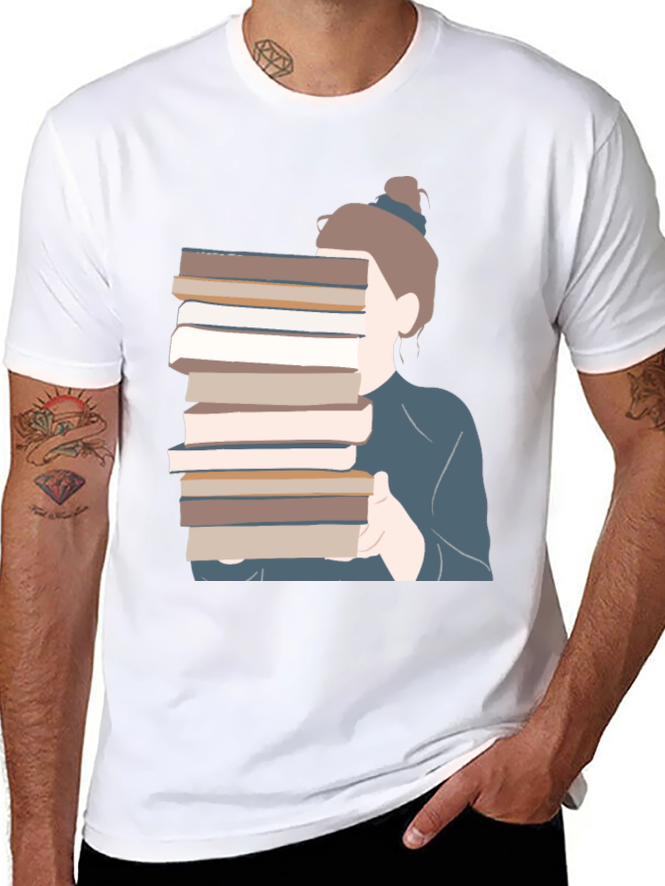 Book Lover Graphic Tee - Stylish Bookworm Apparel