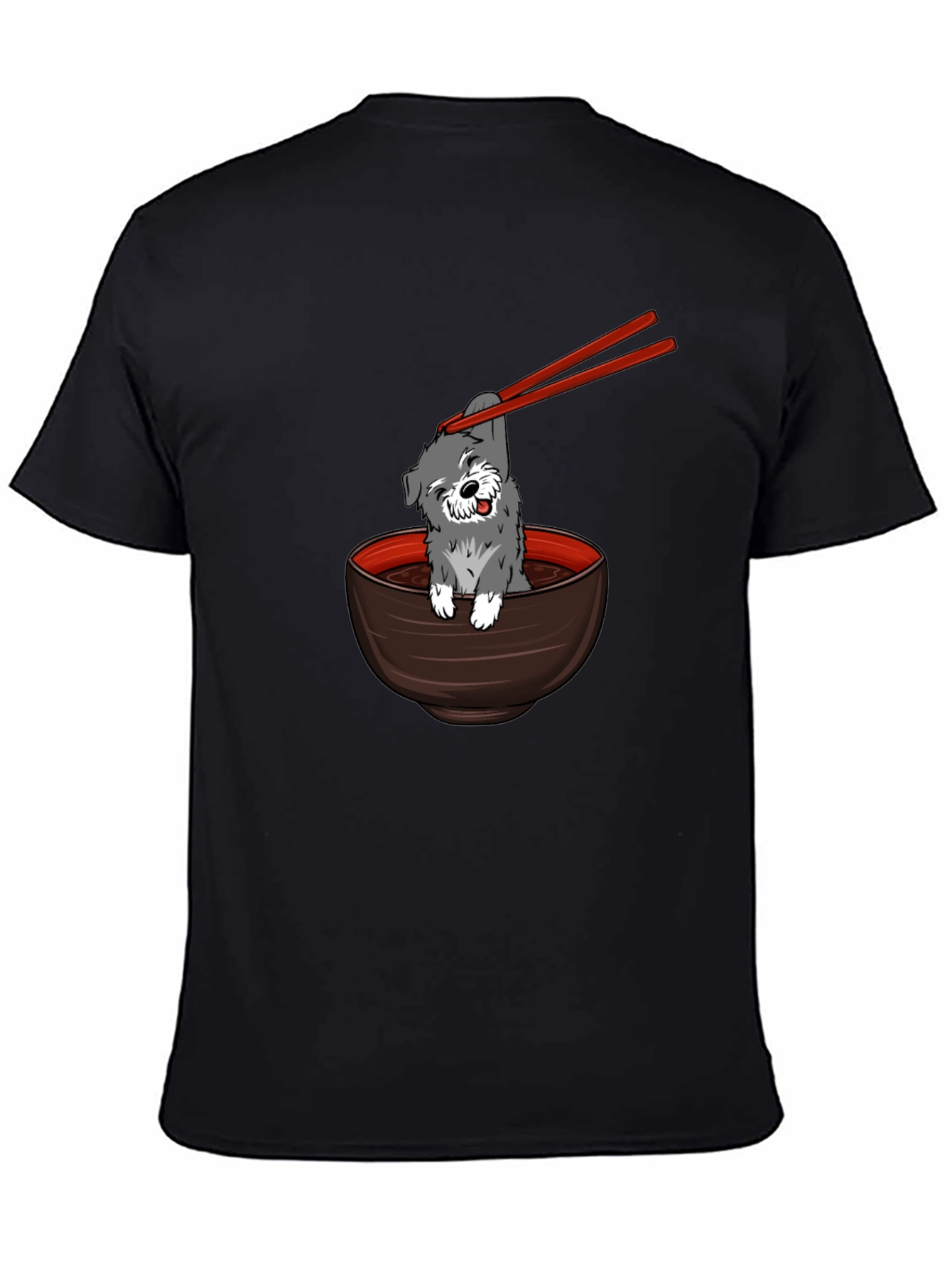 Dog in Ramen Bowl Graphic Tee