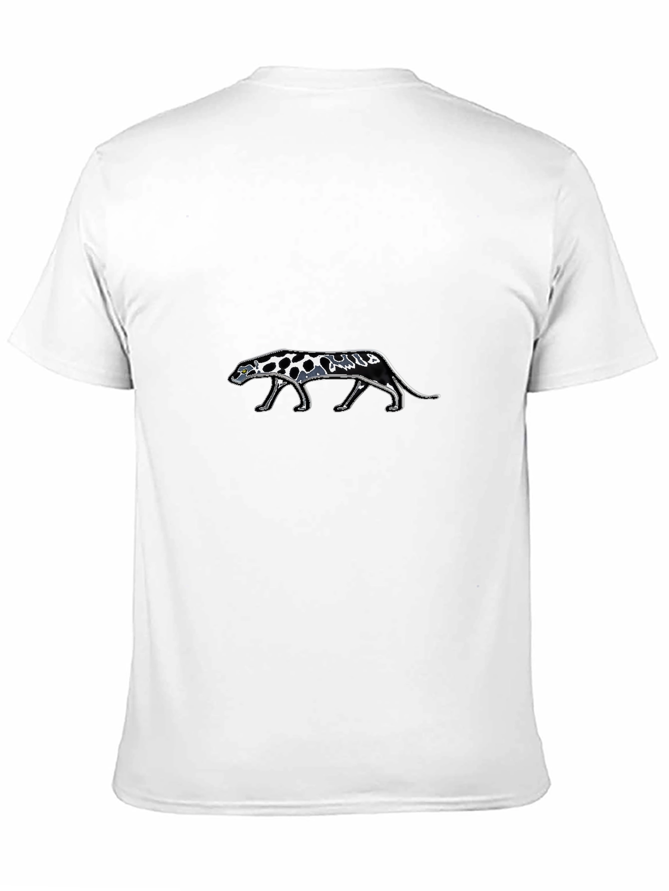 Black Tee with Panther Design