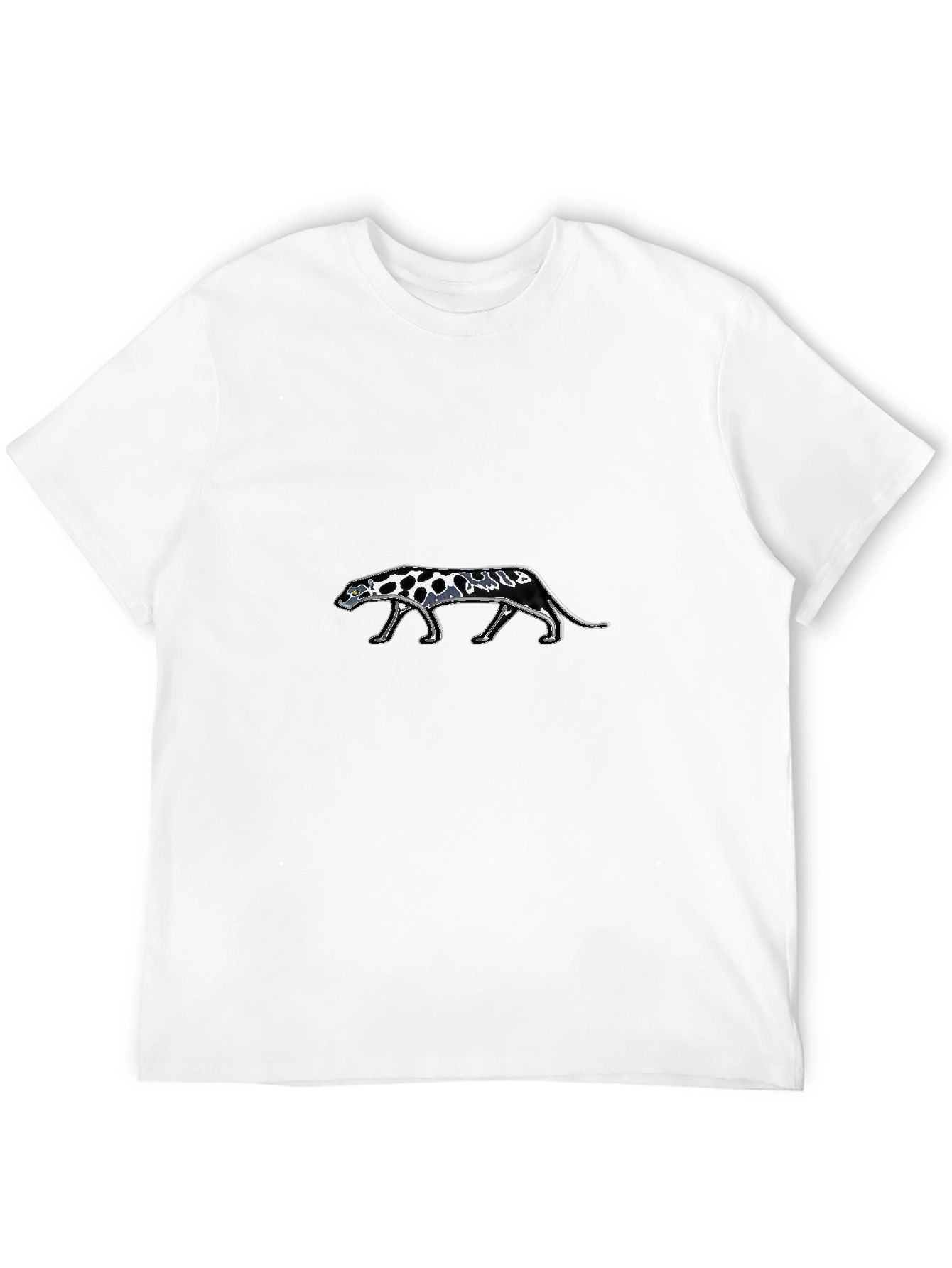 Black Tee with Panther Design