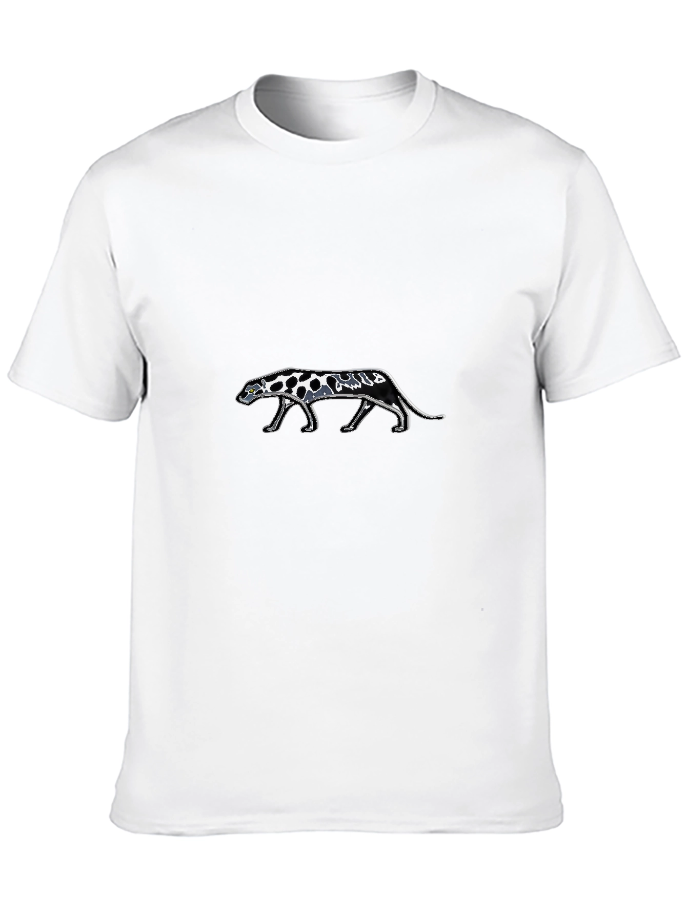 Black Tee with Panther Design