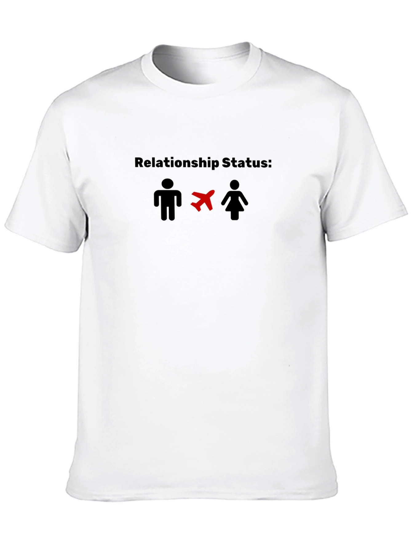 Relationship Status: Plane Black T-Shirt