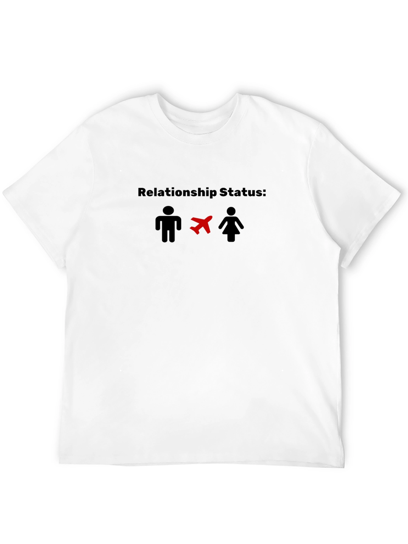 Relationship Status: Plane Black T-Shirt