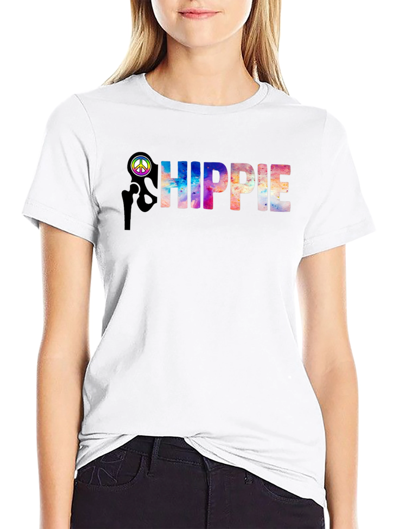 Hippie Tie-Dye Graphic T-Shirt