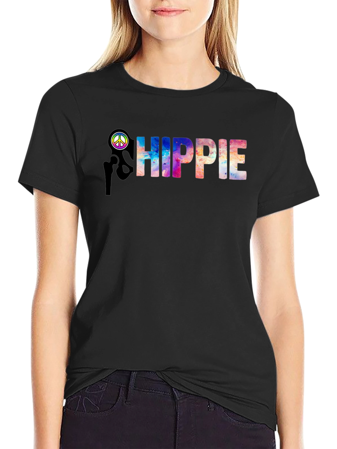 Hippie Tie-Dye Graphic T-Shirt