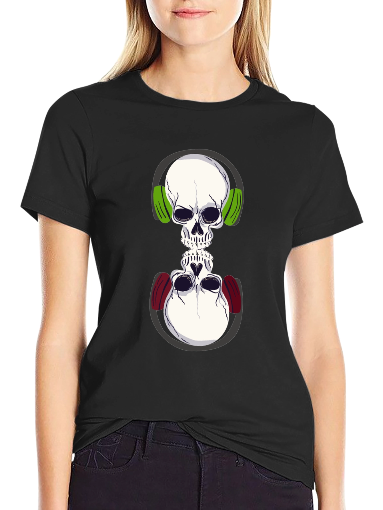 Skull DJ T-Shirt - Double Vision