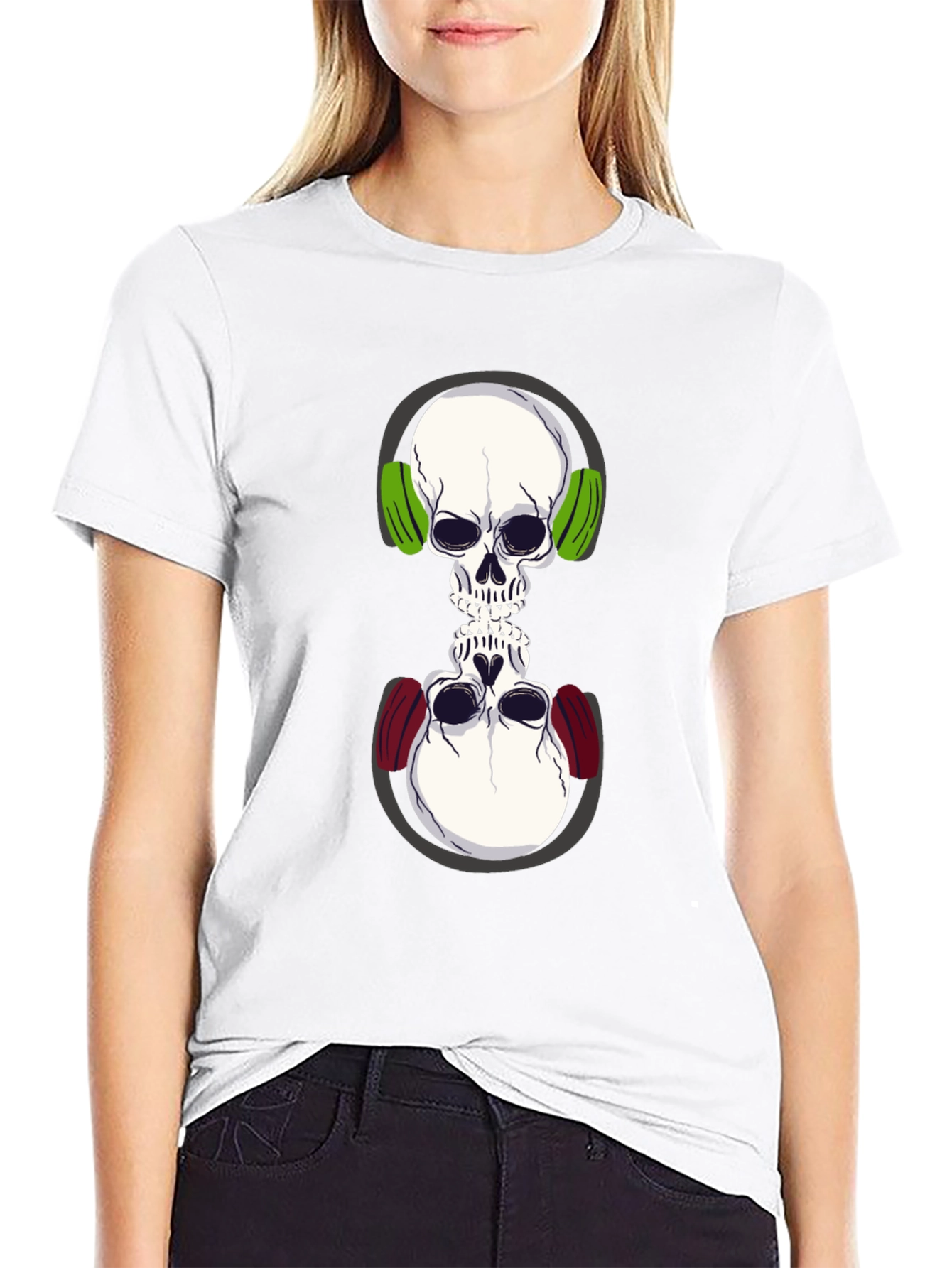Skull DJ T-Shirt - Double Vision