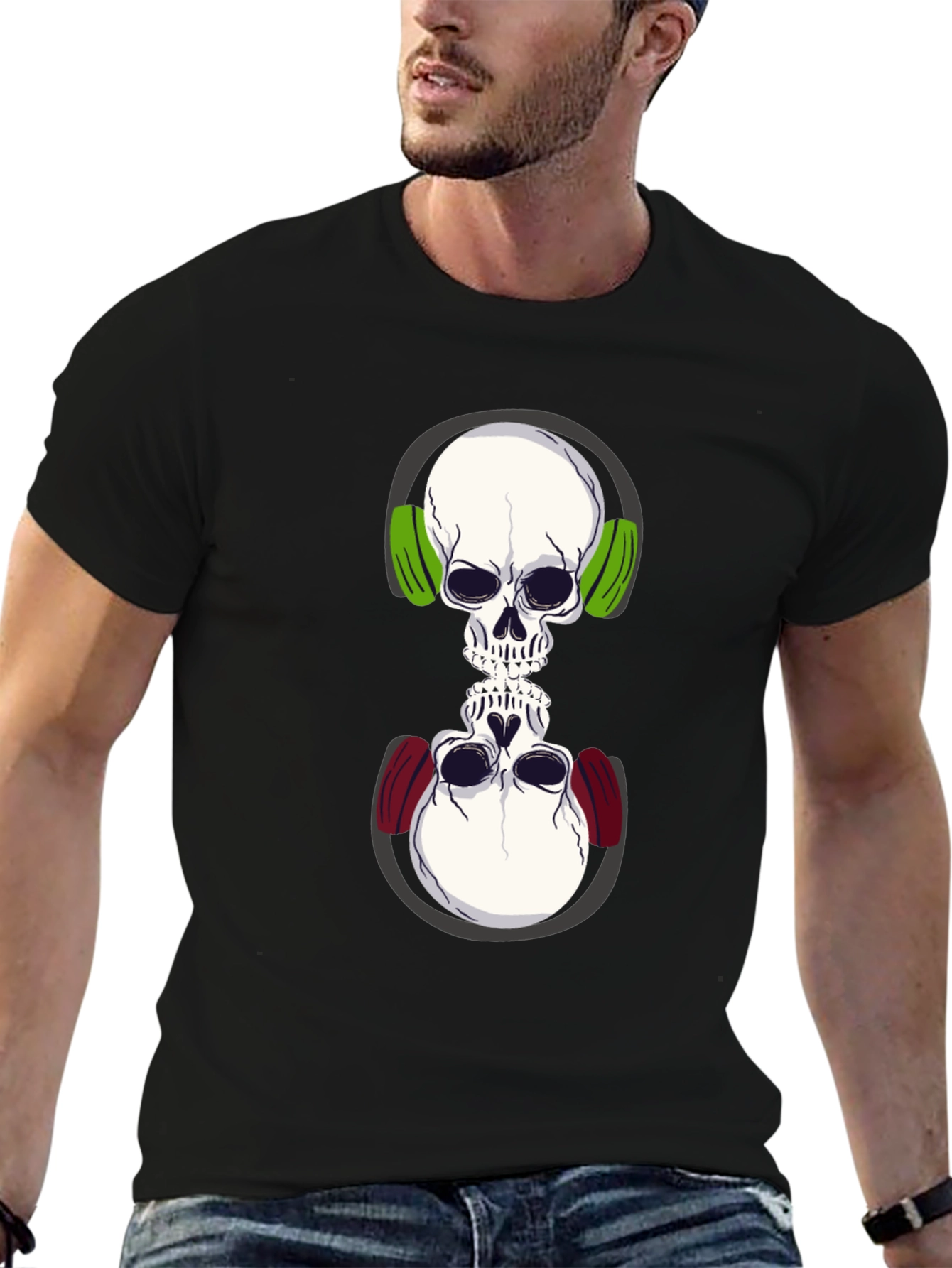 Skull DJ T-Shirt - Double Vision