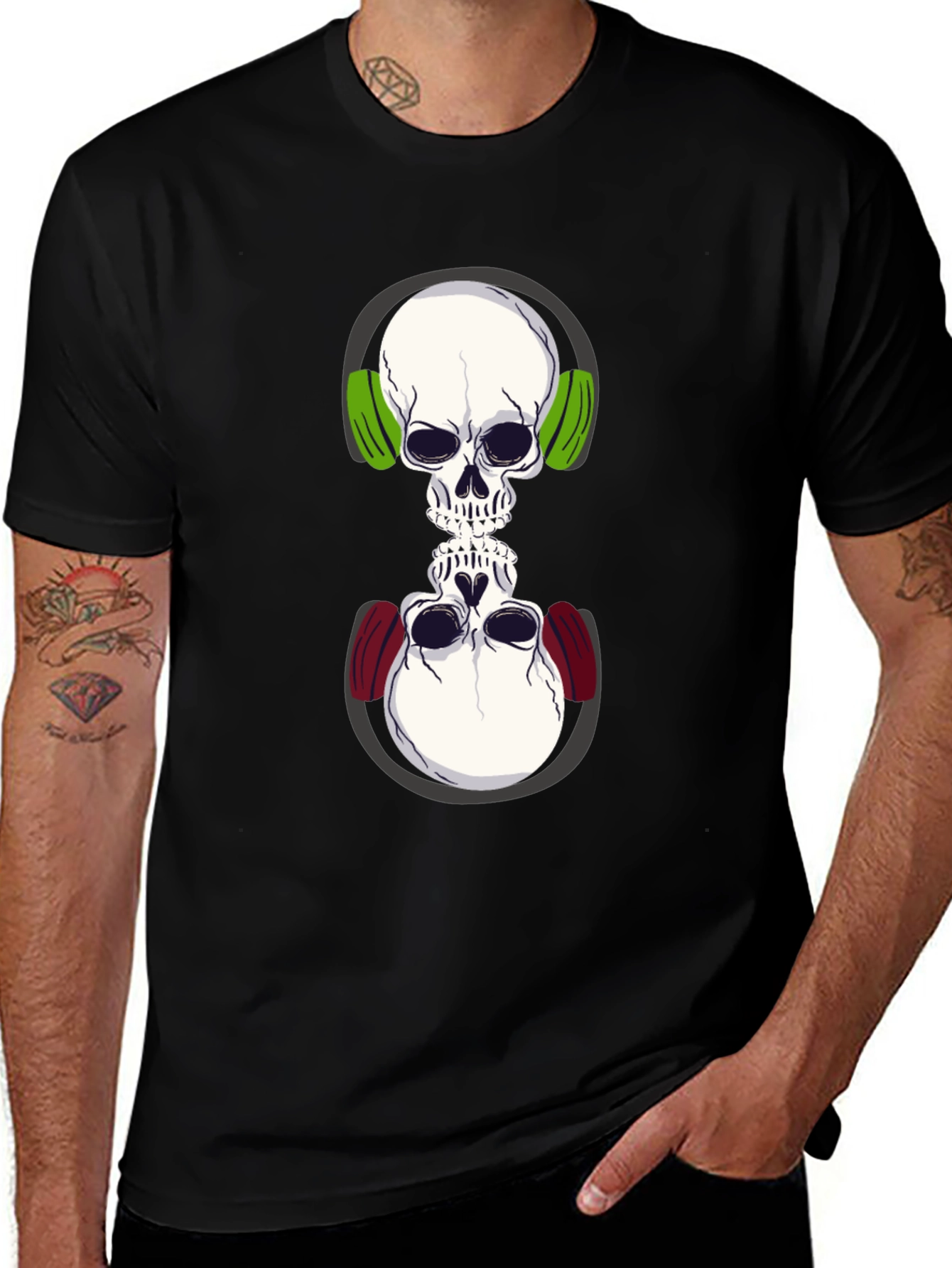 Skull DJ T-Shirt - Double Vision