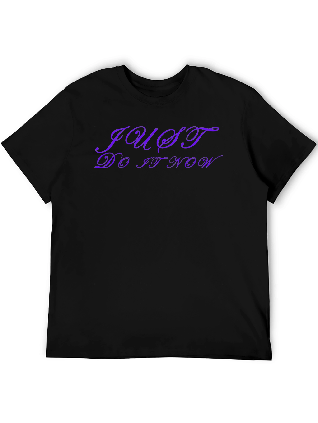 Just Do It Now Black T-Shirt - Motivation