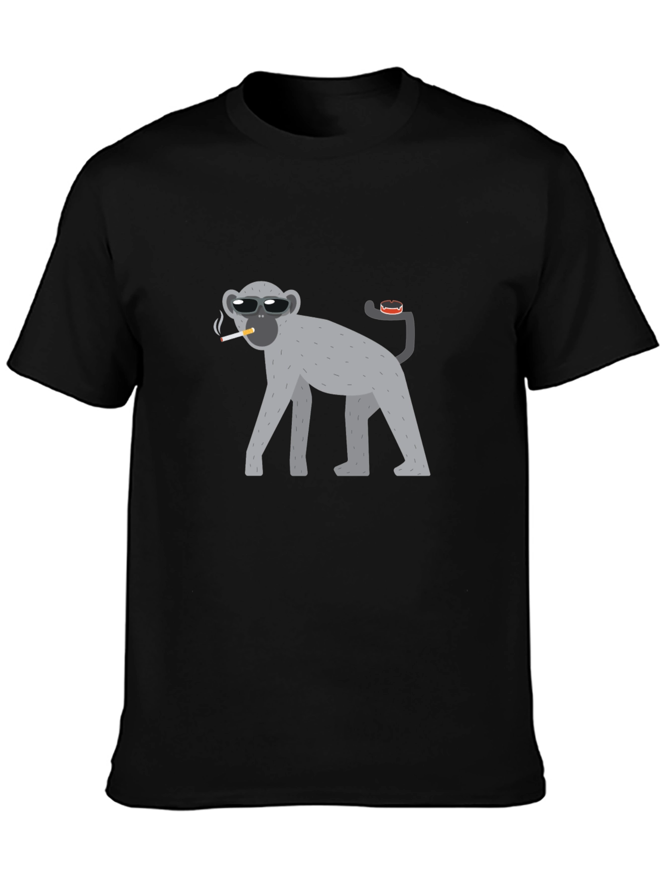 Cool Monkey Black T-Shirt