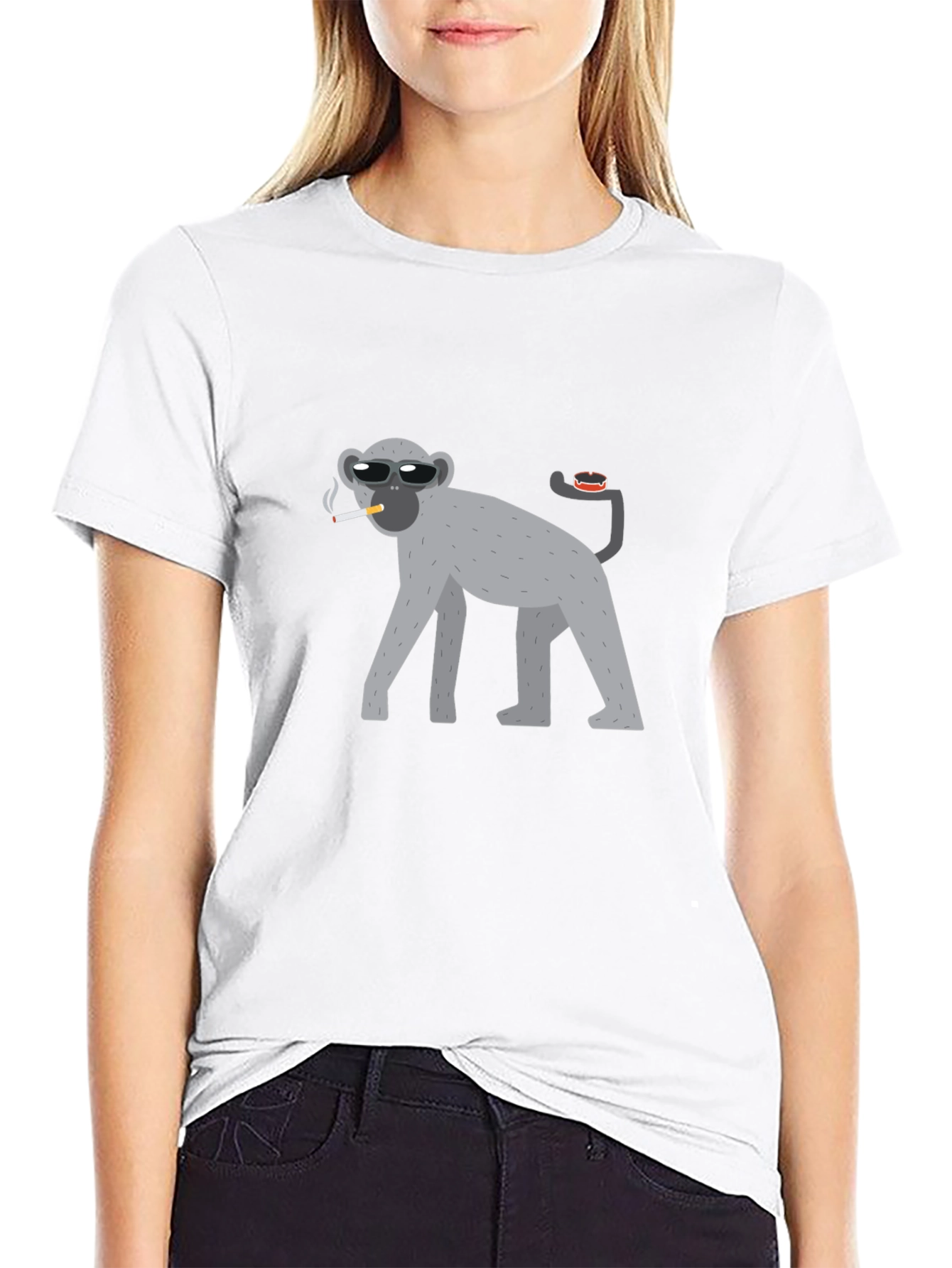 Cool Monkey Black T-Shirt