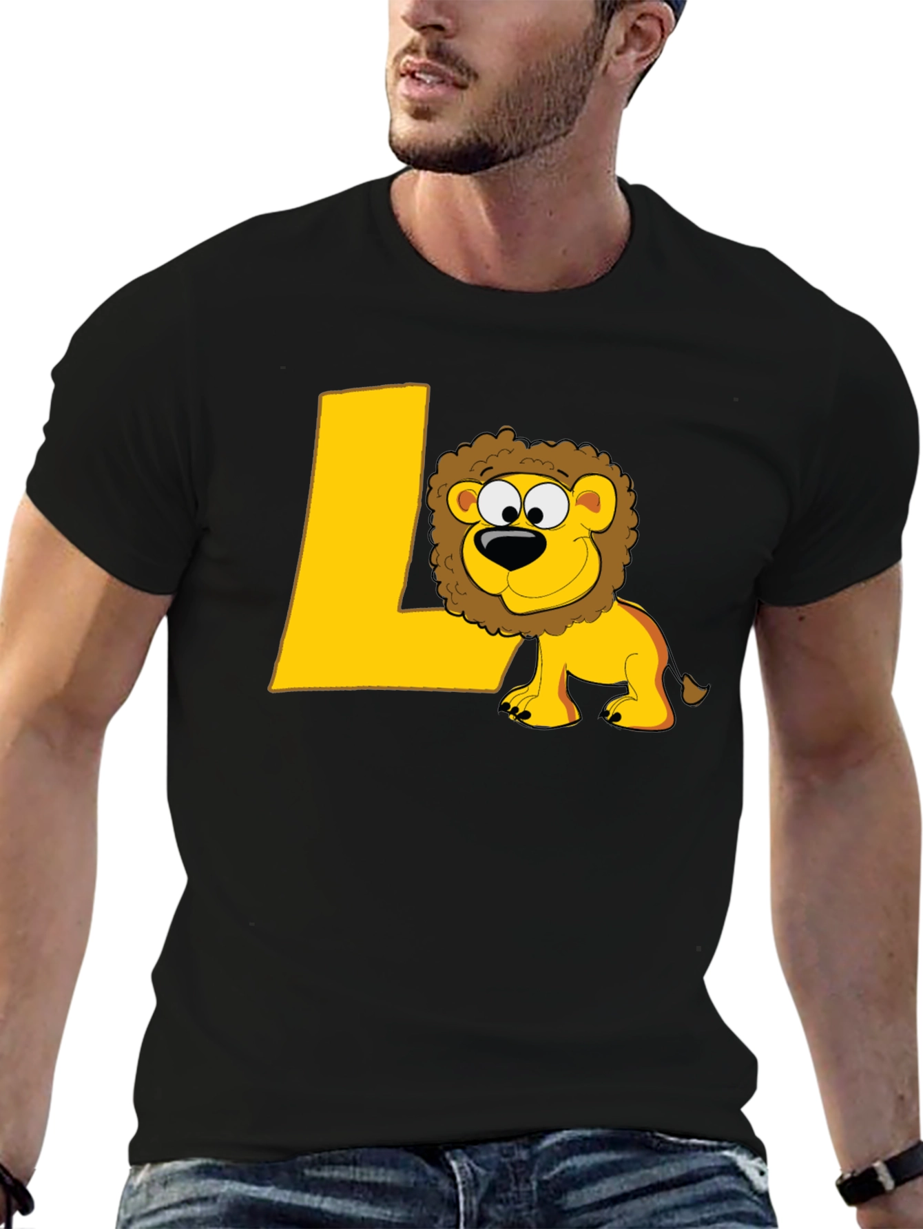 Lion L Black T-Shirt