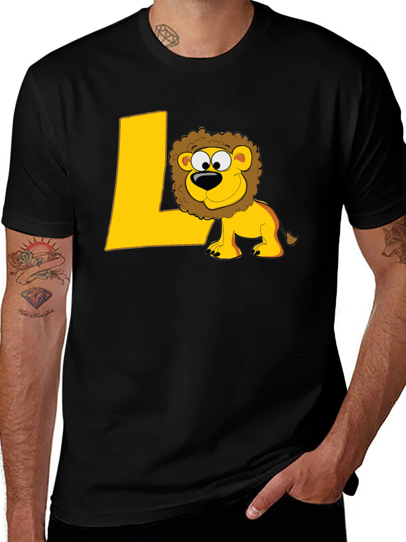 Lion L Black T-Shirt