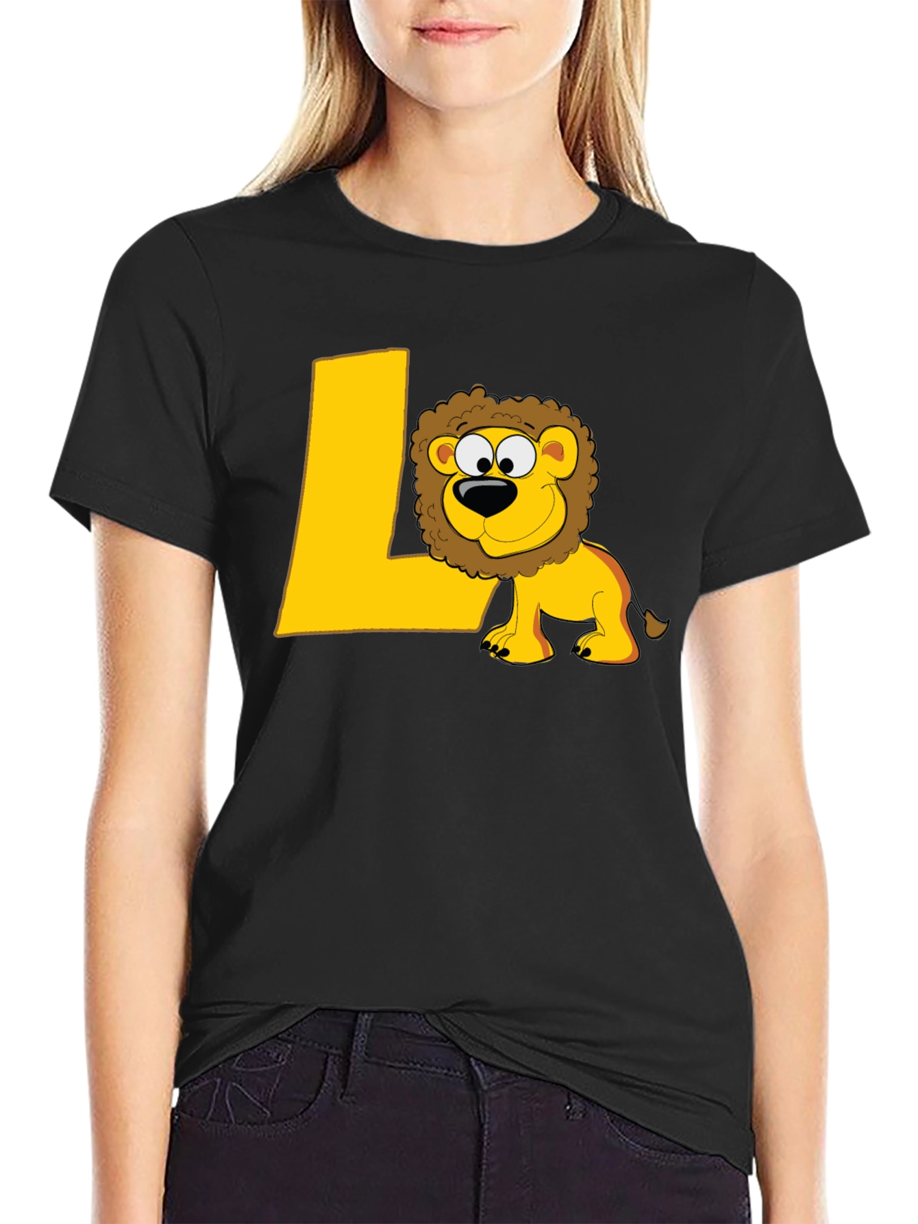 Lion L Black T-Shirt