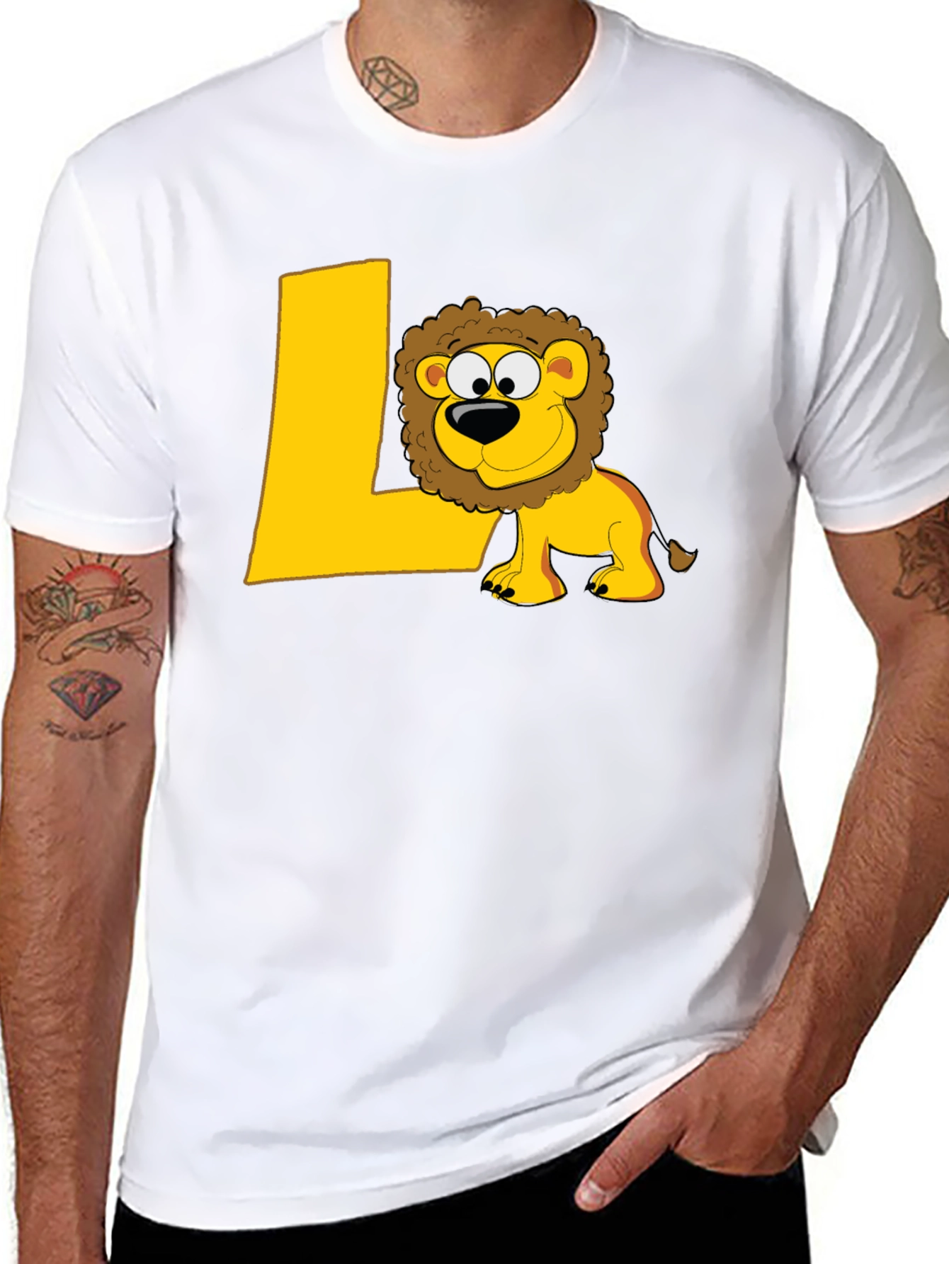 Lion L Black T-Shirt