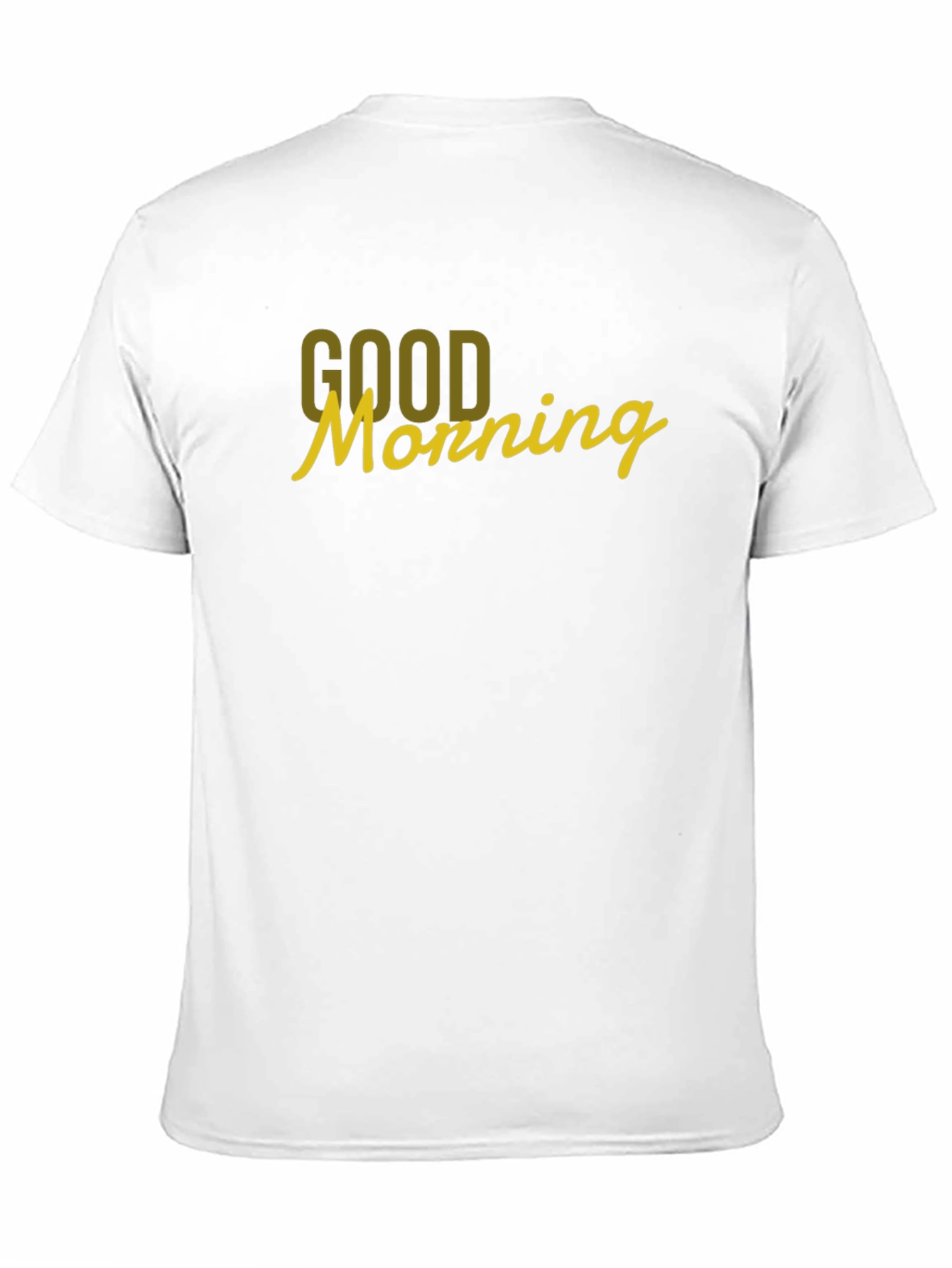 Good Morning Graphic Tee - Black Cotton T-Shirt
