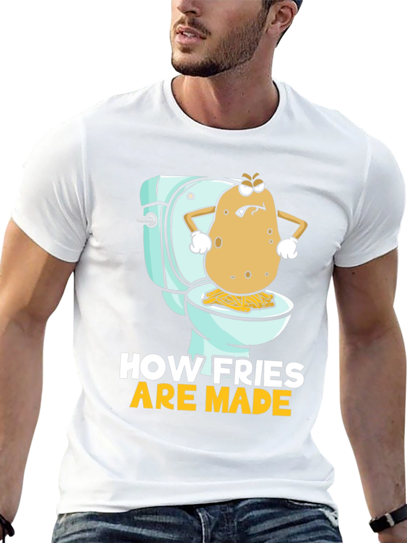Funny How Fries Are Made Graphic Tee
