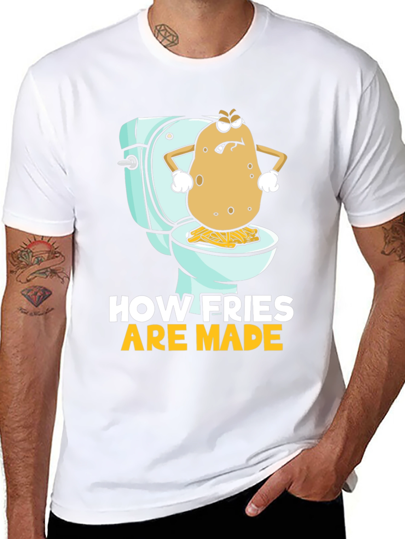 Funny How Fries Are Made Graphic Tee
