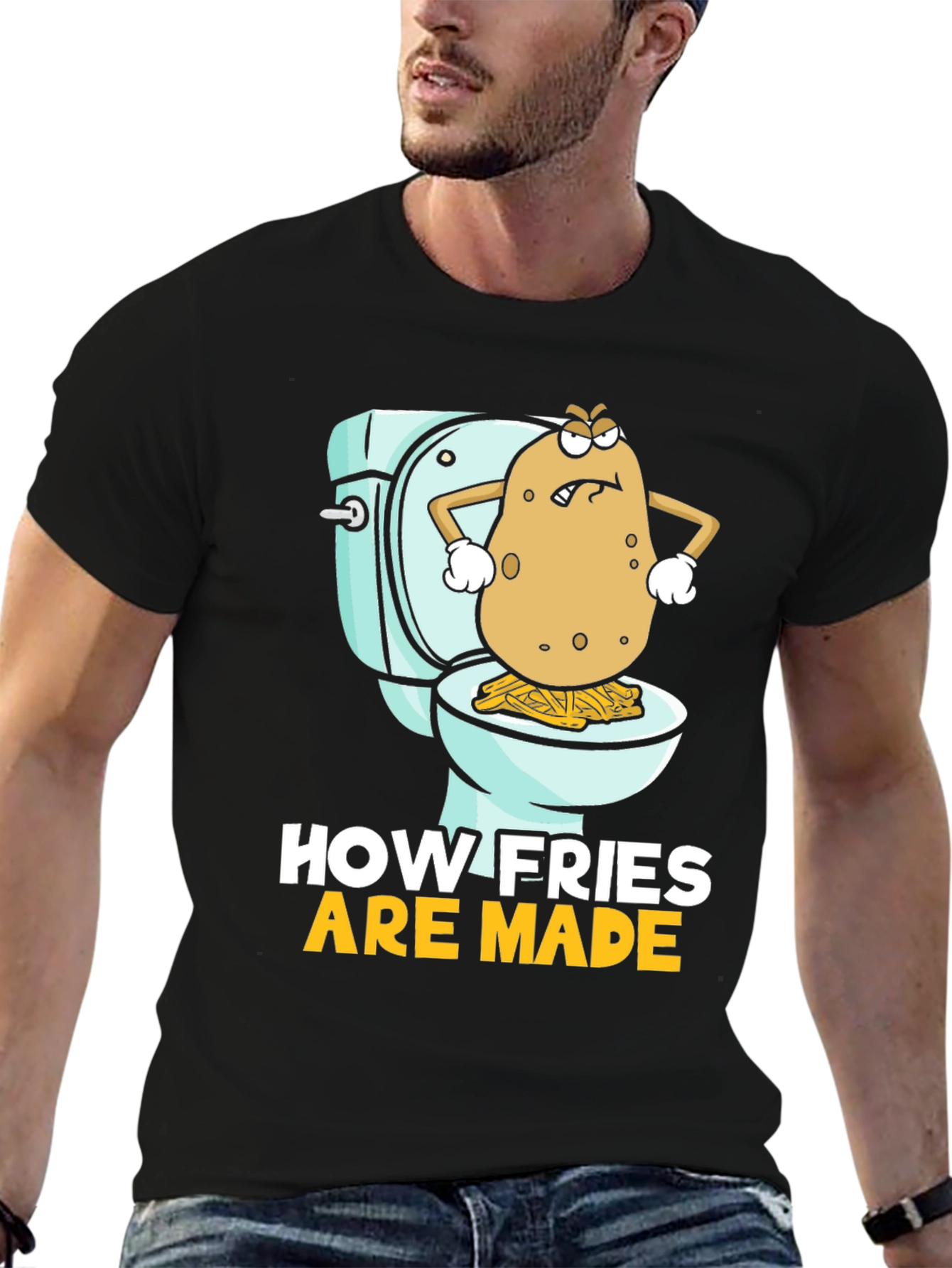 Funny How Fries Are Made Graphic Tee