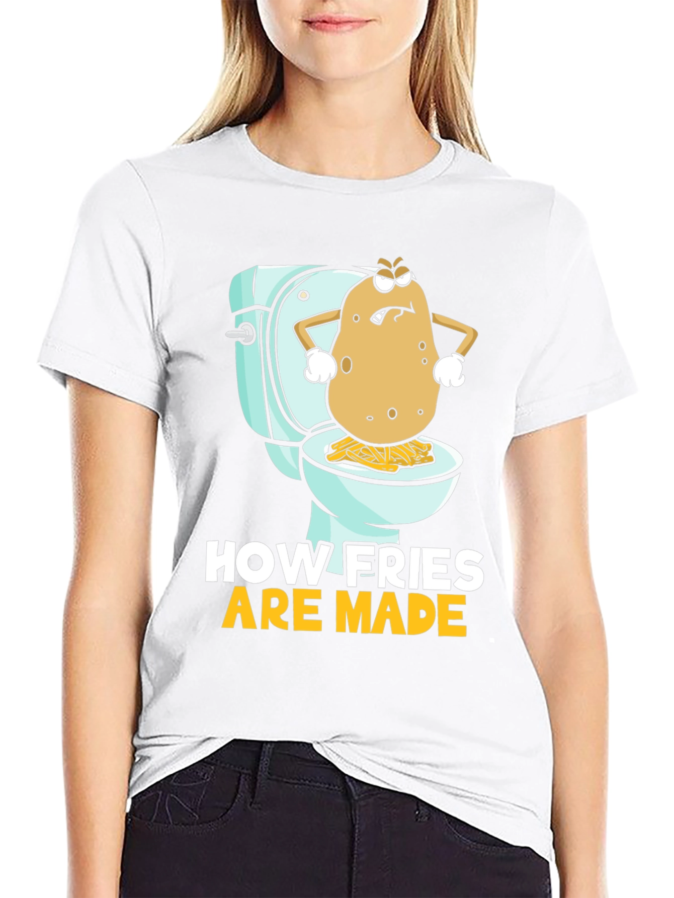 Funny How Fries Are Made Graphic Tee