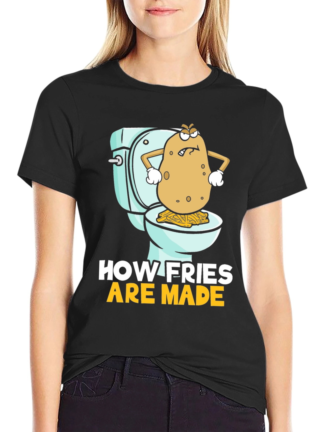 Funny How Fries Are Made Graphic Tee