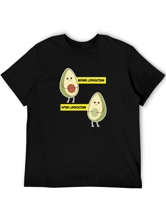 Avocado Liposuction Funny Black T-Shirt