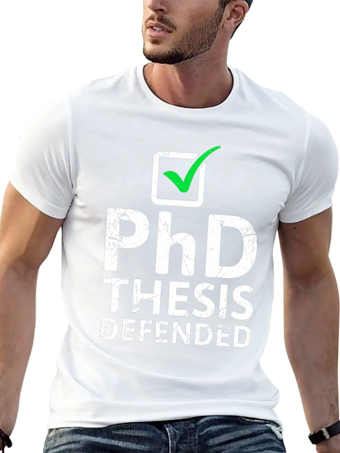PhD Thesis Defended T-Shirt - Graduation Gift