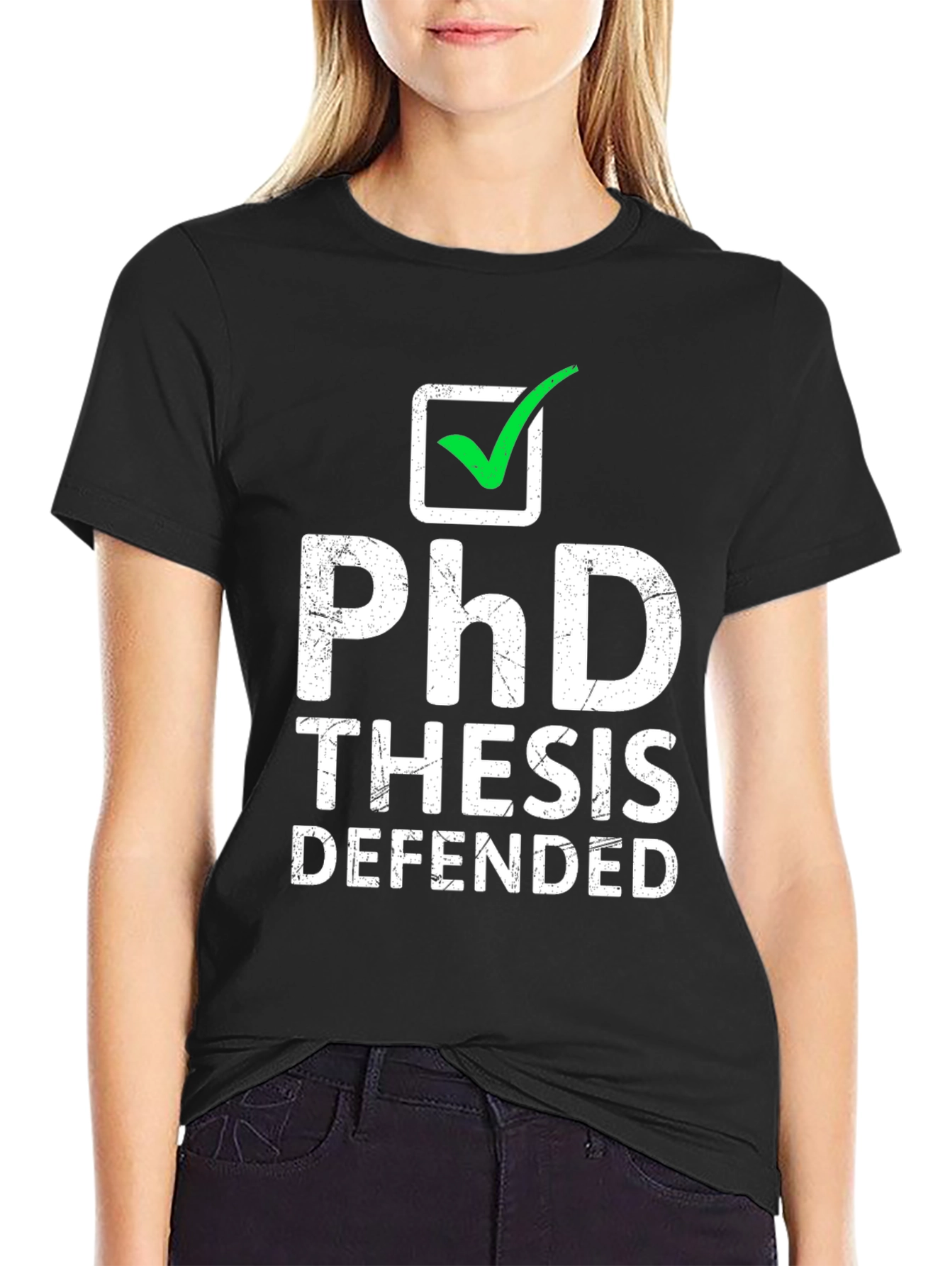 PhD Thesis Defended T-Shirt - Graduation Gift