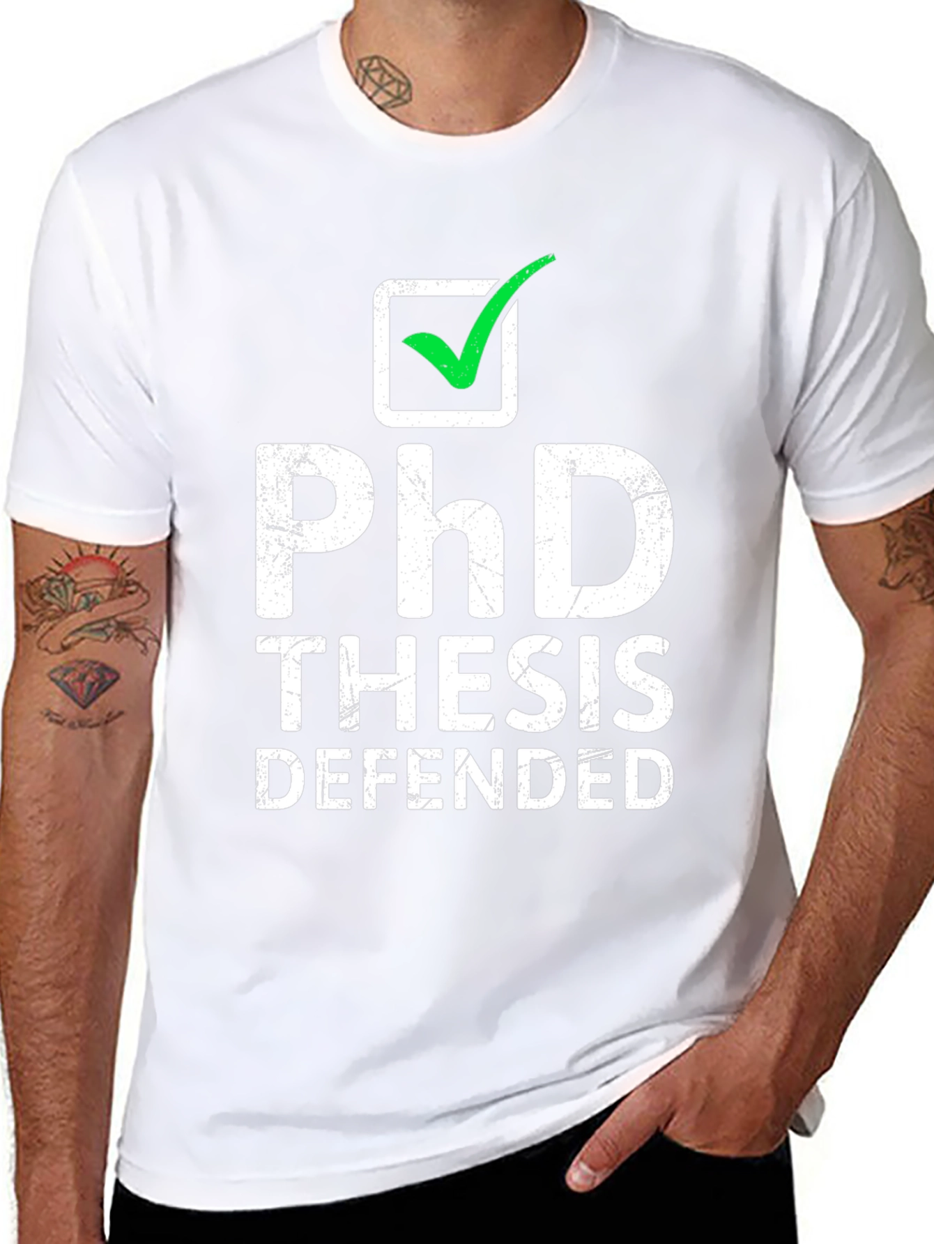 PhD Thesis Defended T-Shirt - Graduation Gift