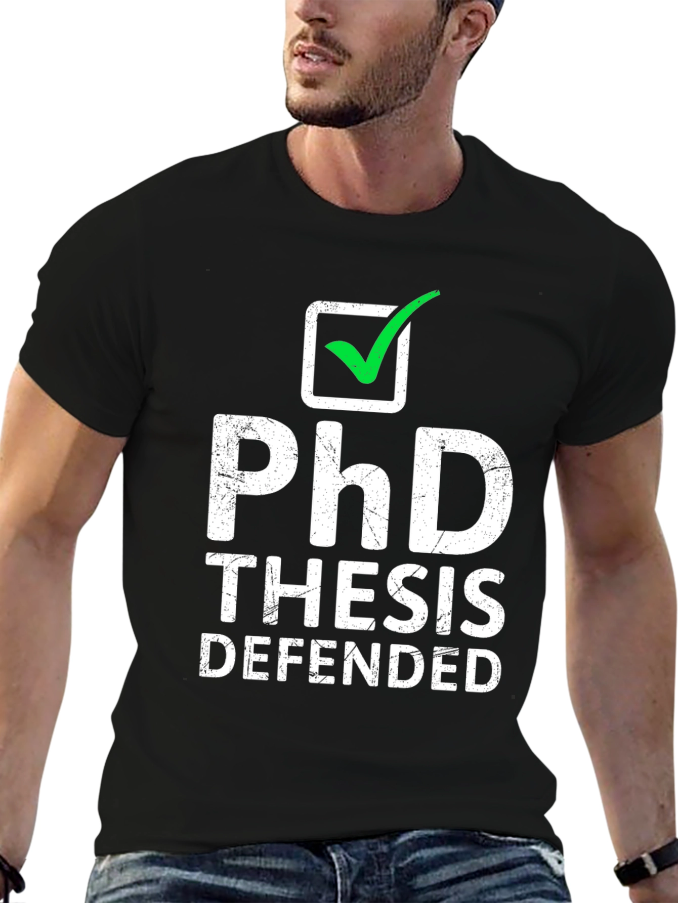 PhD Thesis Defended T-Shirt - Graduation Gift