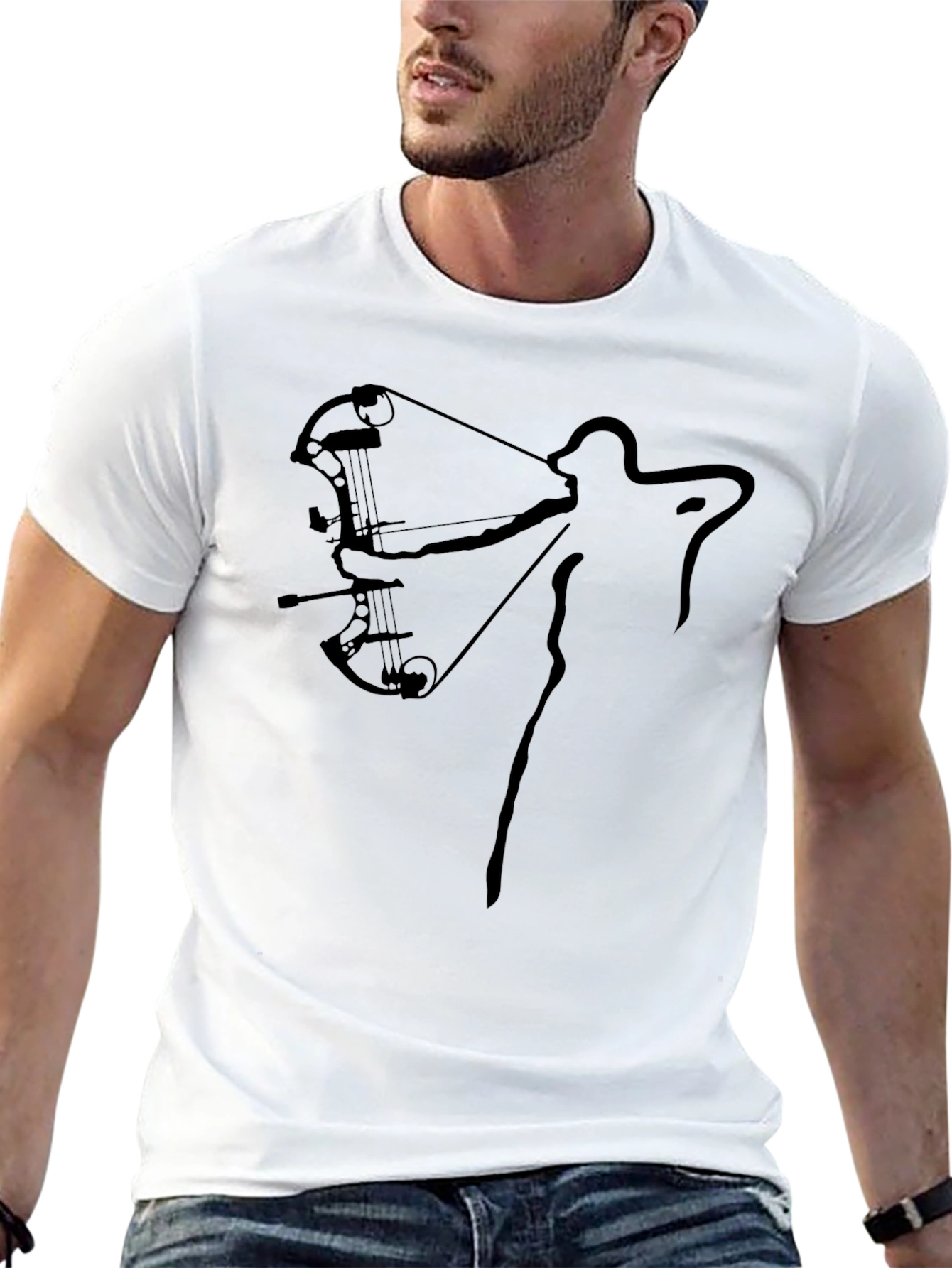 Archer Silhouette T-Shirt - Bow Hunting Graphic Tee