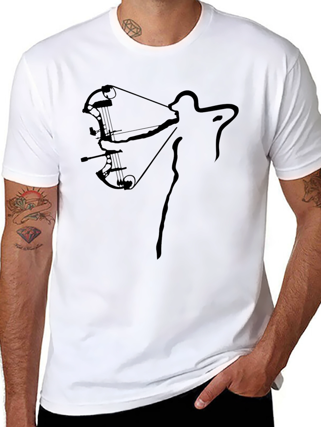 Archer Silhouette T-Shirt - Bow Hunting Graphic Tee