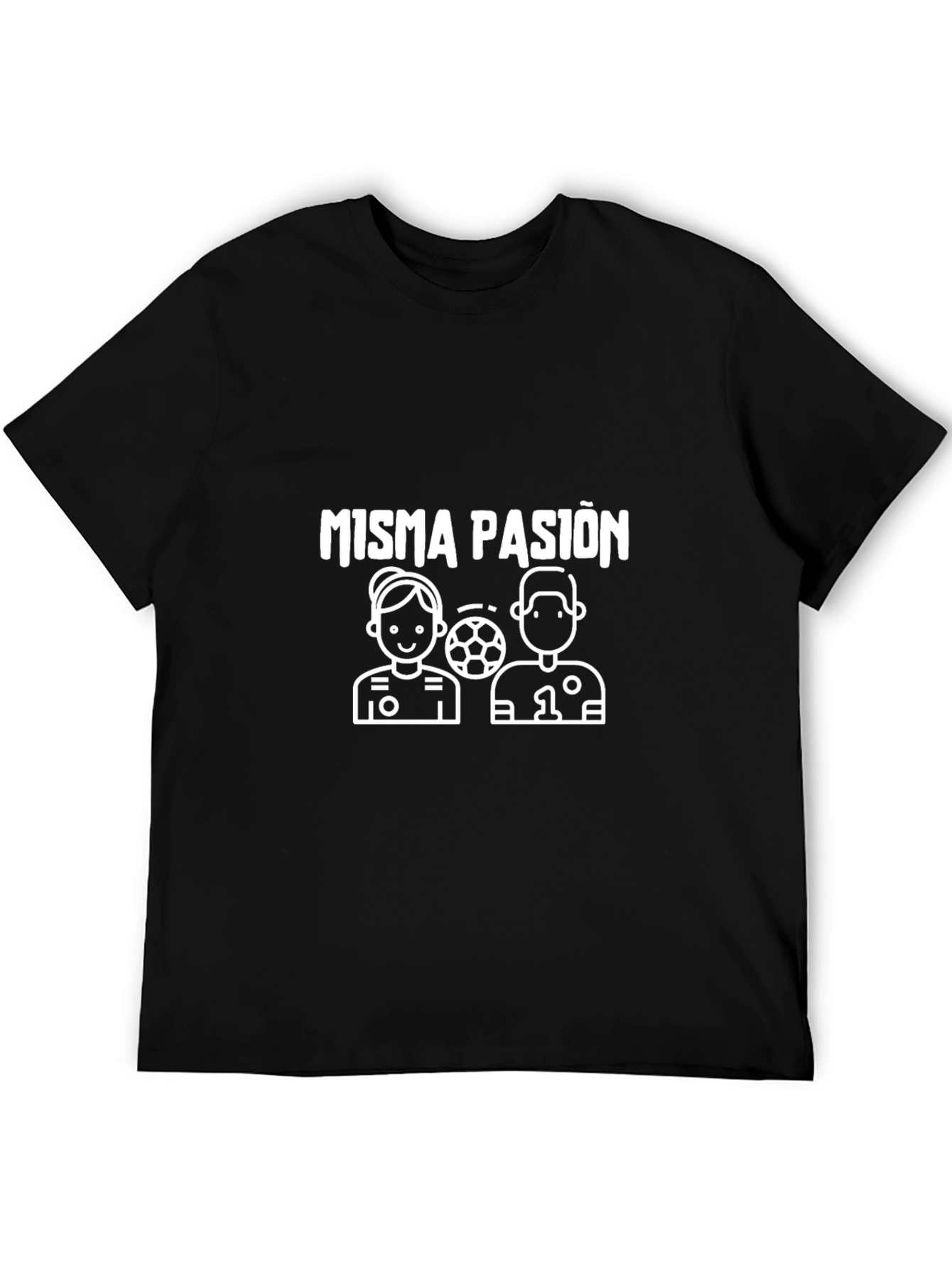 Misma Pasion Graphic Black T-Shirt