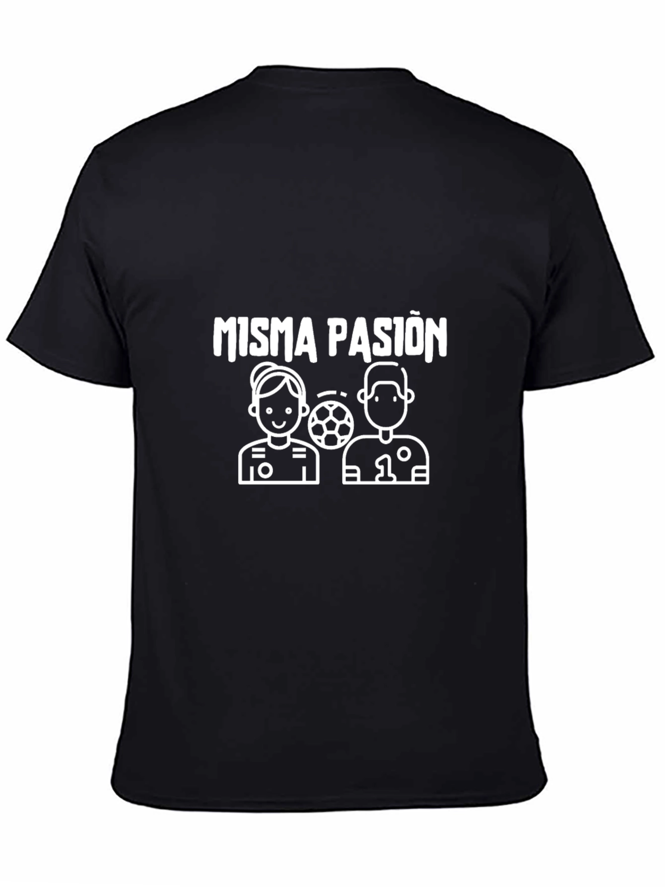 Misma Pasion Graphic Black T-Shirt