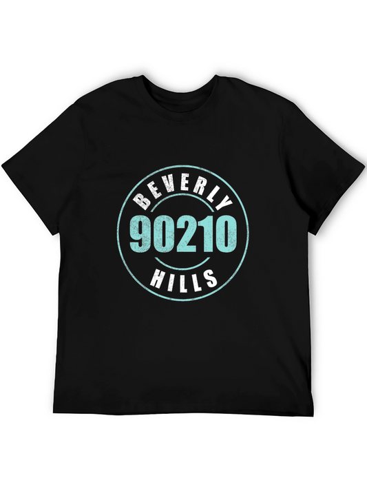 Beverly Hills 90210 Graphic T-Shirt - Classic Black Tee
