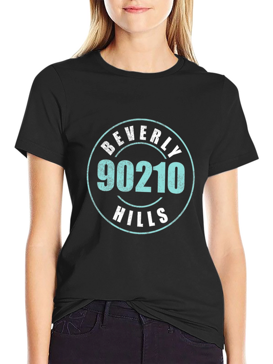 Beverly Hills 90210 Graphic T-Shirt - Classic Black Tee
