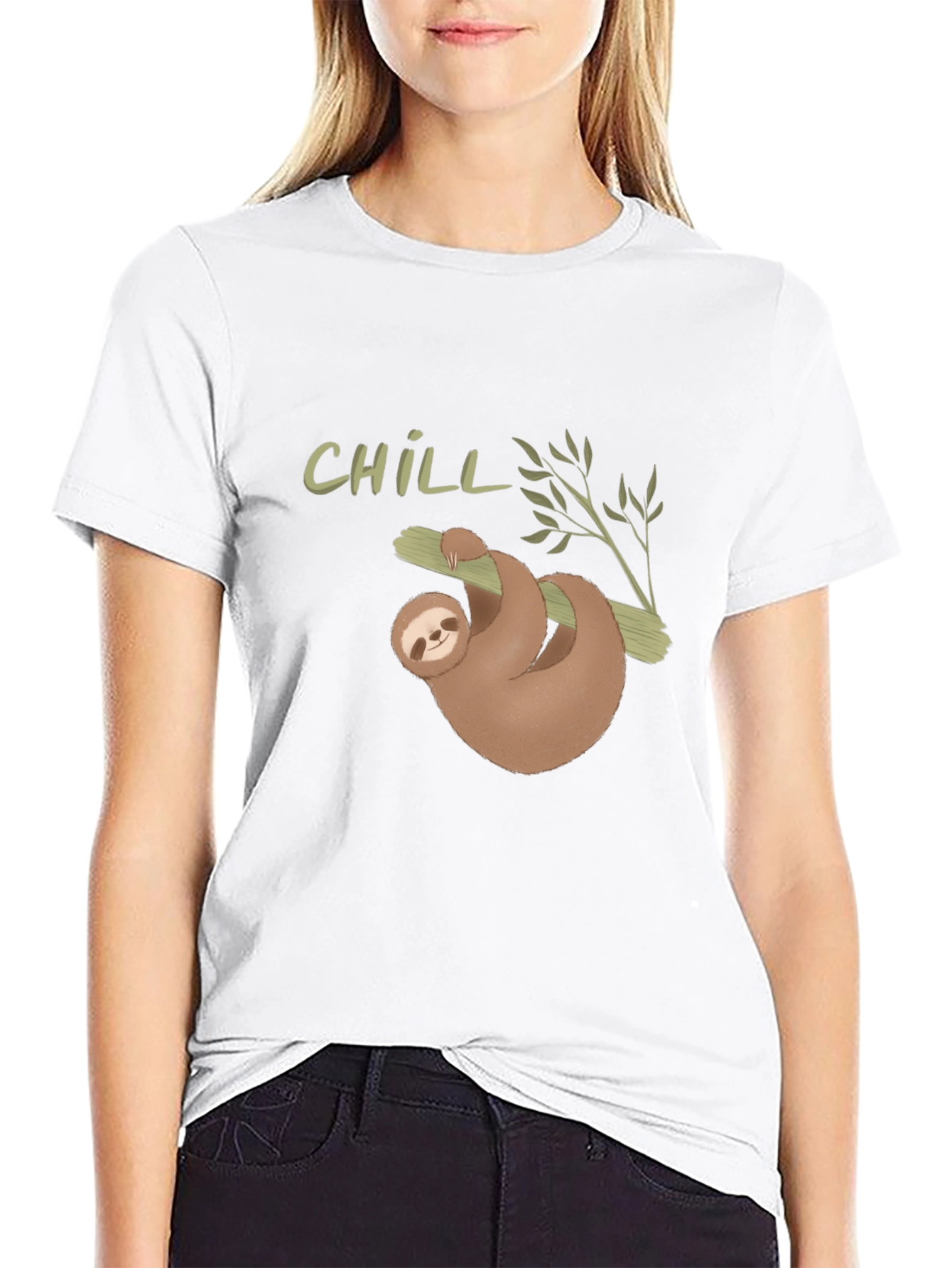 Chill Sloth Graphic Tee - Relaxed Fit