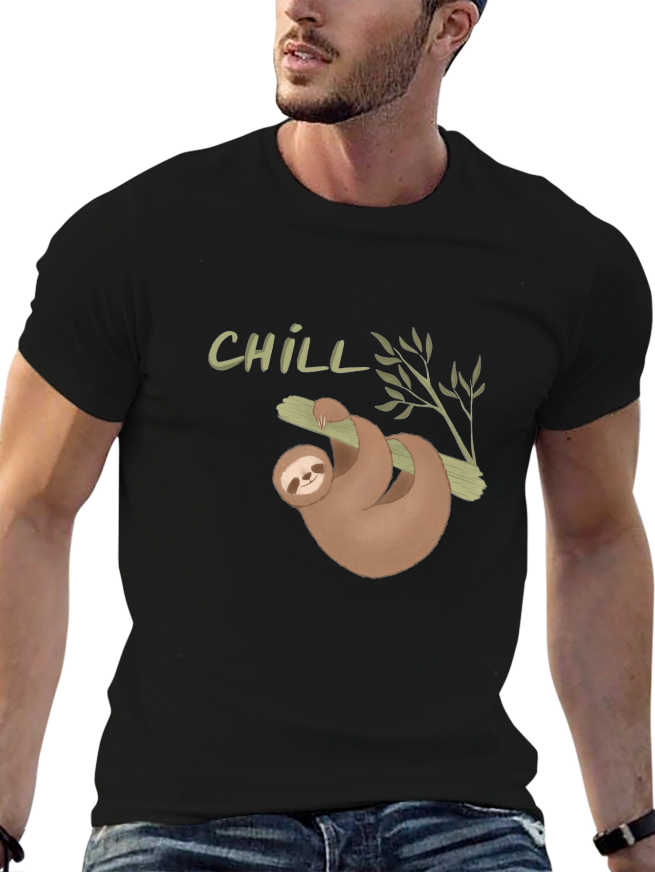 Chill Sloth Graphic Tee - Relaxed Fit