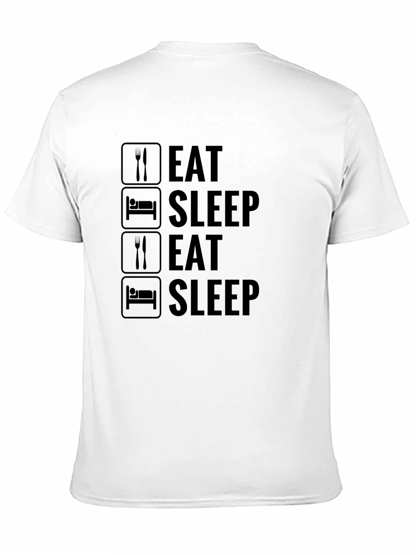 Eat Sleep Repeat Graphic Tee - Mens Casual T-Shirt