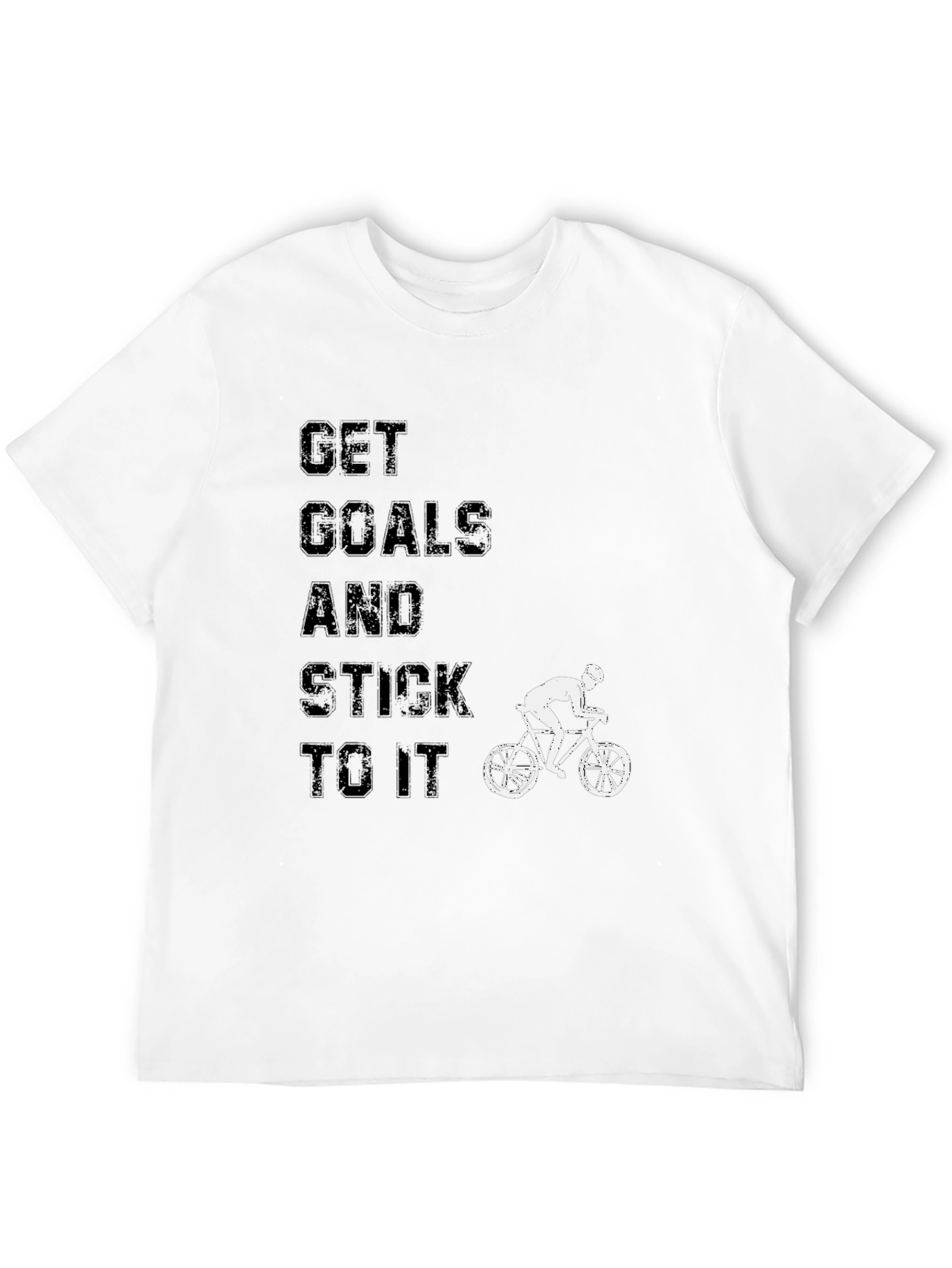 Get Goals and Stick to It Black T-Shirt