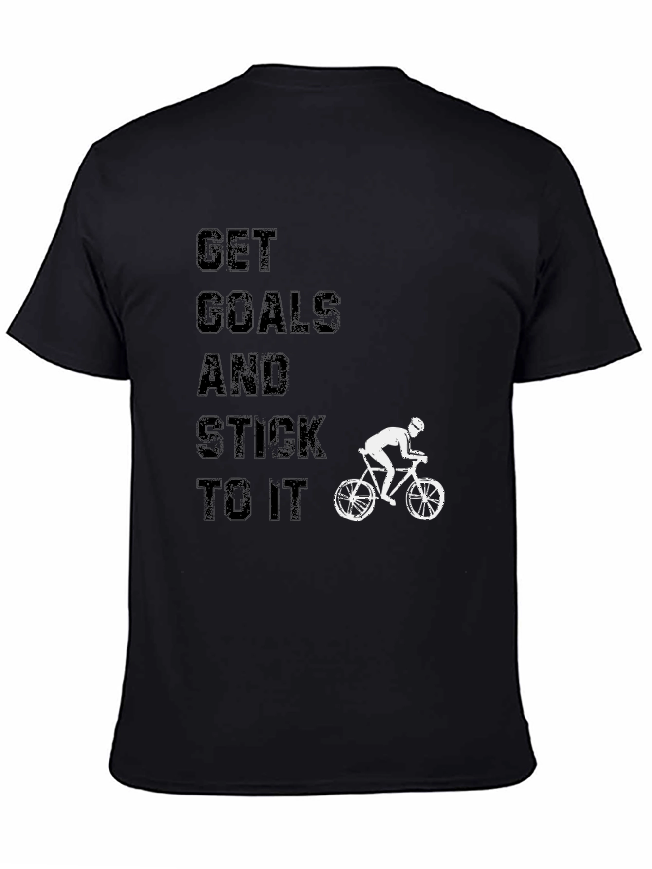 Get Goals and Stick to It Black T-Shirt