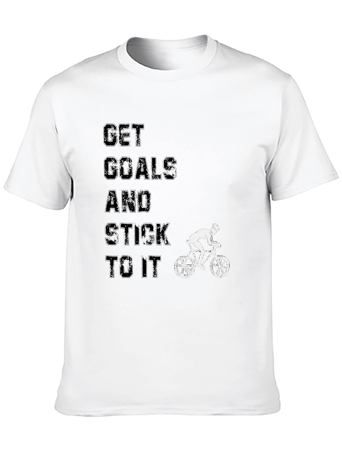 Get Goals and Stick to It Black T-Shirt