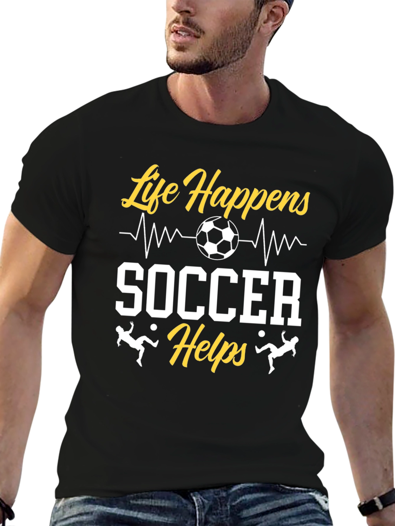 Life Happens Soccer Helps Graphic T-Shirt