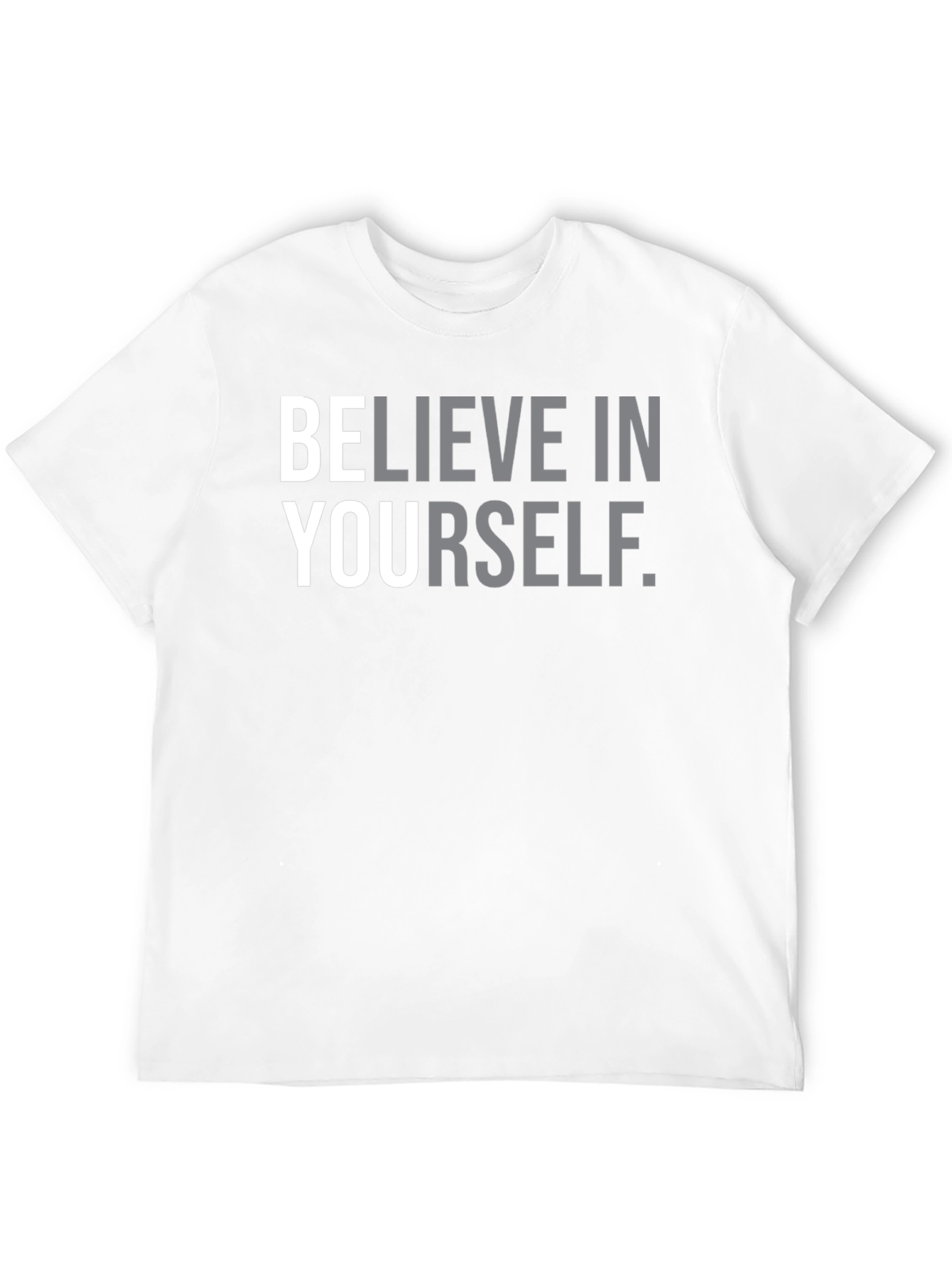 Believe in Yourself Graphic Tee - Black Cotton T-Shirt