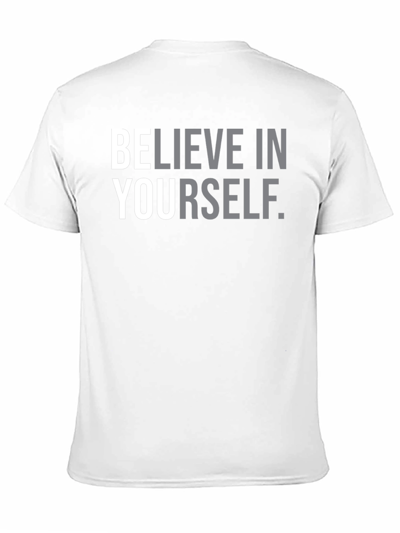 Believe in Yourself Graphic Tee - Black Cotton T-Shirt