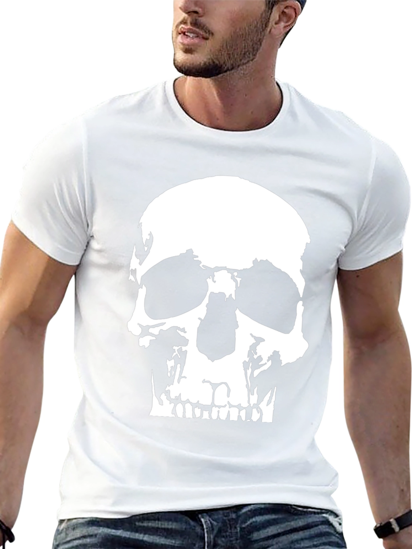 Skull Graphic T-Shirt - Mens Black Tee