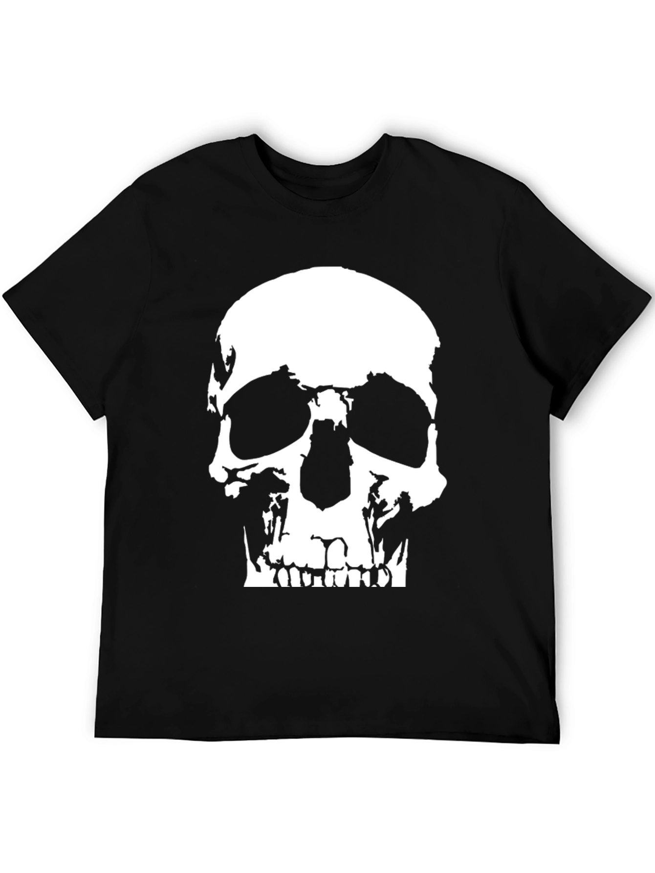 Skull Graphic T-Shirt - Mens Black Tee
