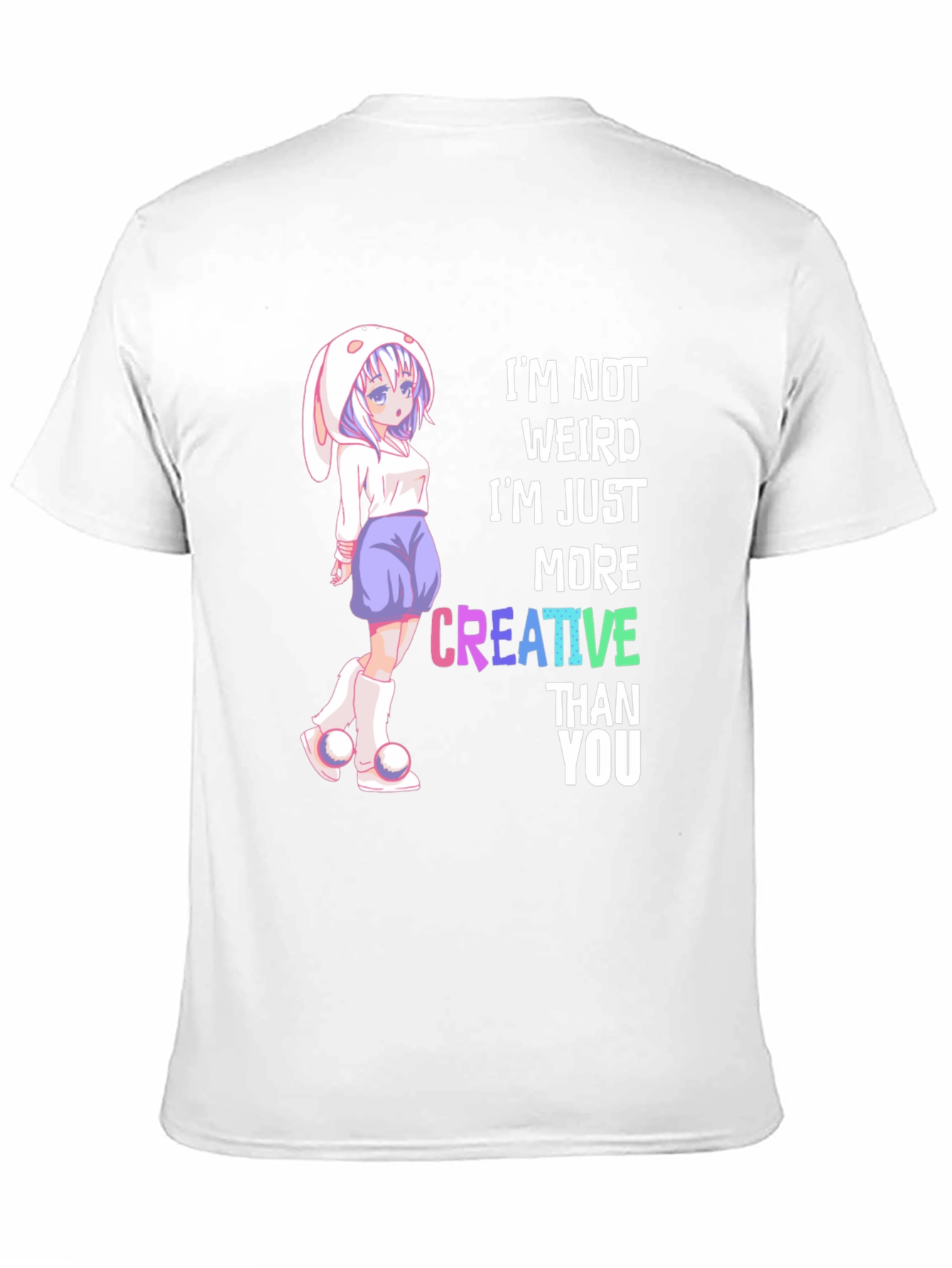 Creative Anime Style Graphic T-Shirt