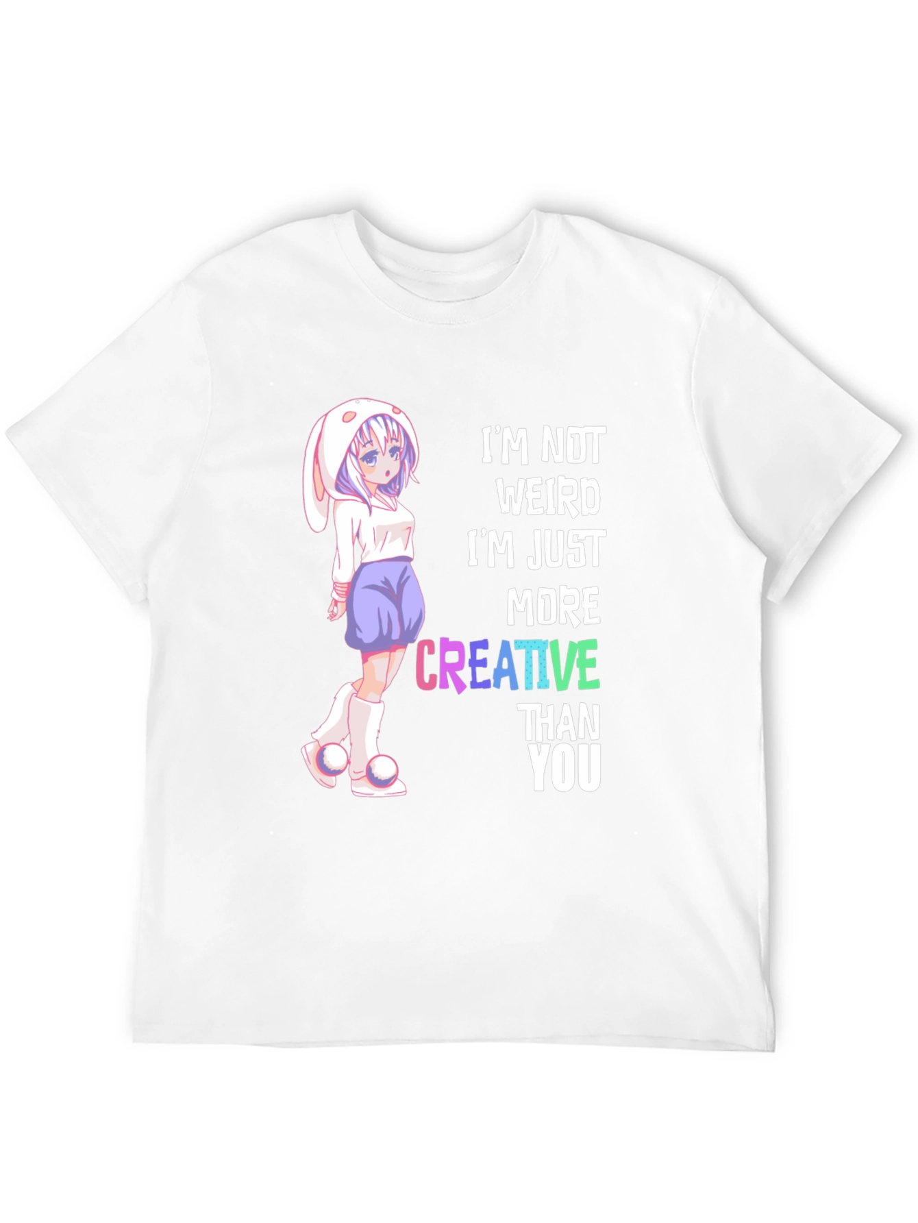 Creative Anime Style Graphic T-Shirt